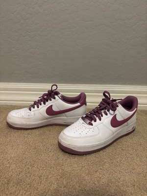 Nike Air Force 1 '07 Low White Light Bordeaux Purple DH7561-101 sz 10 Men's