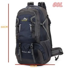 40L 60L Waterproof Backpack Large Capacity Rucksack Hiking Camping Travel Bag UK
