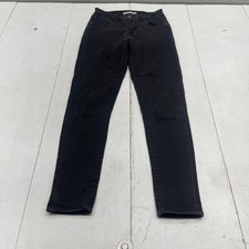 Levis 721 High Rise Skinny Jeans Womens 26x30 Black Stretch Denim Slim Comfort