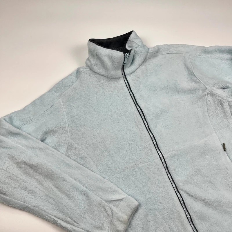Columbia Full Zip Fleece Jacket Womens Large Light Blue Vertex Thermal Jacket image 3