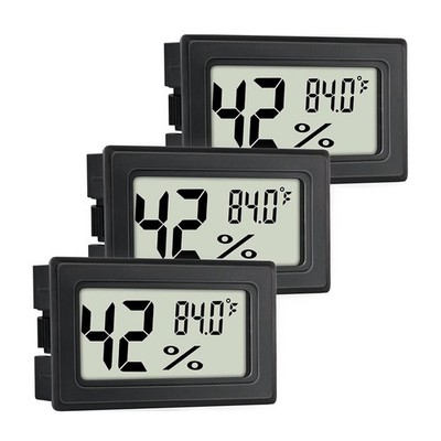 Multifunktionales Digitales Innenthermometer und Hygrometer - 3Er-Pack, Luf4054