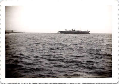 #ad Pere Marquette Car Ferry Steamer Ship on the Great Lakes 1940s Vintage Photo $3.49