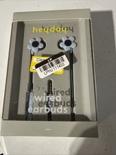 Wired Earbuds - heyday  - Flower -3.5mm Jack, Built-In Microphone, Silicone Cush