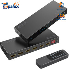 PORTTA HDMI Matrix 4x2 4K 60Hz 2 Ausgänge Audio Extractor ARC EDID