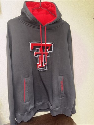 Texas Tech Red Raiders Team Ed Hoodie Mens Large Black Embroidered TT  Pullover
