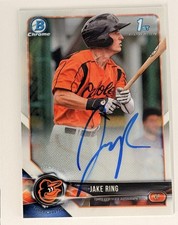 2018 Bowman Chrome #CPA-JRI Jake Ring Prospects Autographs
