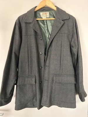 Vintage 50s Field Stream Gordon Ferguson Wool Plaid Chore Jacket Hunting Coat 40