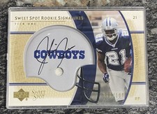Julius Jones 2004 Upper Deck Sweet Spot Gold Rookie Autograph Cowboys Irish /100