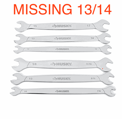 #ad Husky Thin Head Access Wrench Set 6 Piece $24.95