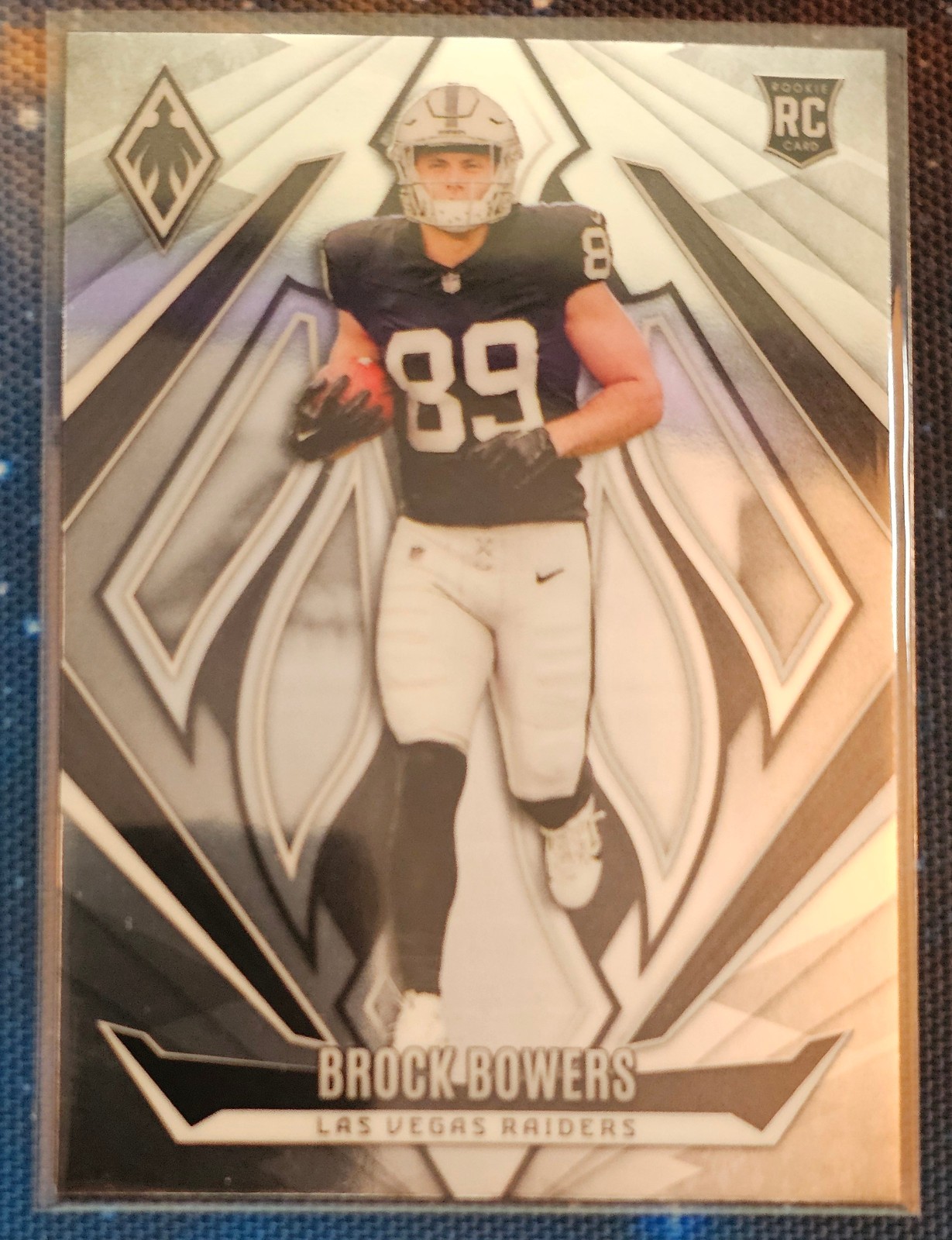 2024 Panini Phoenix #165 Brock Bowers Raiders Base Rookie Card