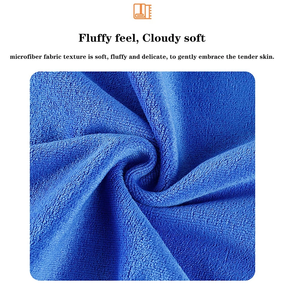 Lote Toallas de Salón Microfibra Algodón Toalla Blanco Spa Absorbente Secado de Cabello 30*60cm Foto 4 de 4