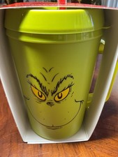 Grinch Socks 4 AND Plastic Guzzler CUP Combo NIP