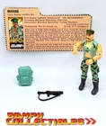 100% COMPLETE Near MINT 1983 GI Joe GUNG-HO Marine w/ FILE CARD