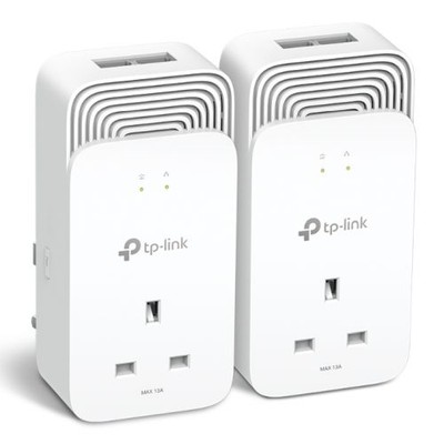 TP-Link PG2400P KIT verdrahtet 1428Mbps G.Hn2400 Powerline Adapter Kit AC Pass Throug
