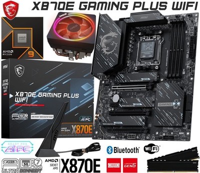 PC Aufrüstkit AMD Ryzen 9 7900 bis 64GB D5 mit MSI X870E Gaming Plus WIFI