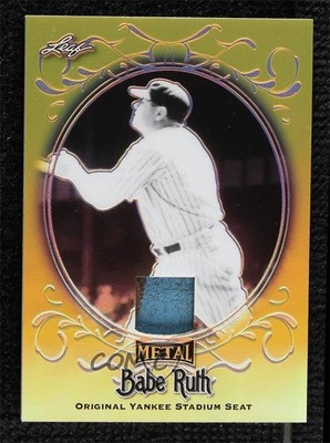 2019 Leaf Collection Yankee Stadium Seat Gold 1/1 Babe Ruth #YS-46 HOF 0rm6