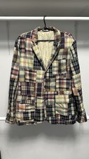 Polo Ralph Lauren Vinage Madras Patchwork Cotton Blazer Jacket USA Size 42R