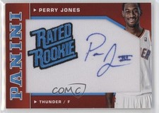2012-13 Panini Rated Rookie Signatures 32/50 Perry Jones III #27 Auto 0wb