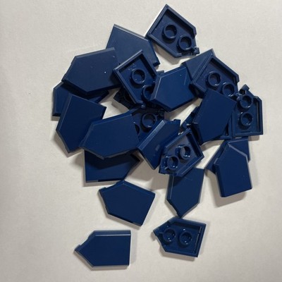 Lego 22385 Dunkelblau Dark Blue Tile Modified 2x3 Pentagonal 25x Neu New