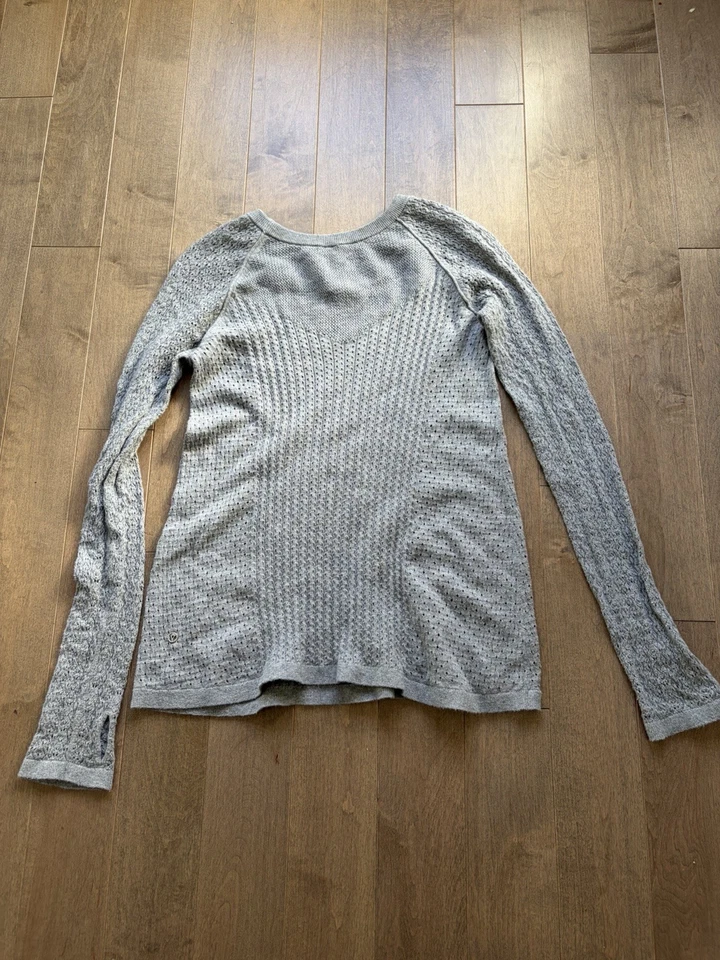 Suéter Túnicas Top Ivivva By Lululemon 100% Algodón Tejido Talla 12 Foto 3 de 4