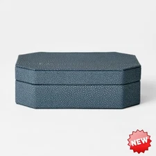 [Quick Completion] Faux Shagreen Box Blue - Threshold™ designed with Studio M...