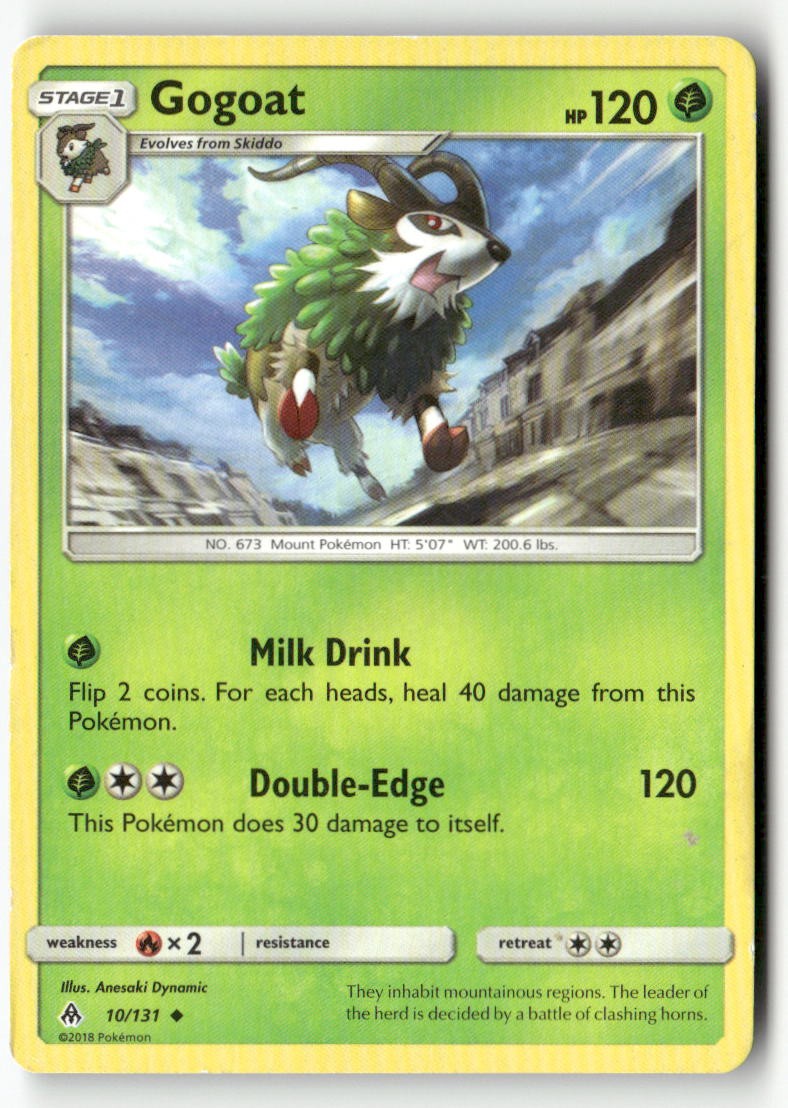 Gogoat 10/131 Uncommon Forbidden Light Pokemon Near Mint