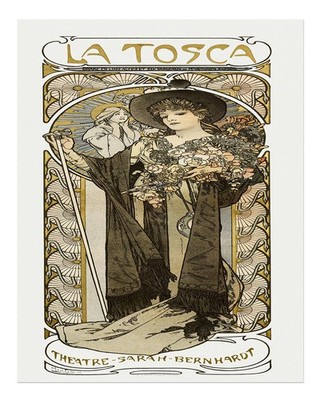Vintage Jugendstil Wandkunst von Alphonse Mucha Art Nouveau Elegant Fi
