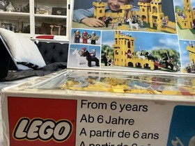 VINTAGE LEGO YELLOW CASTLE 375 PARTS UNOPENED MIB RETIRED SET BOXED 1978 TVE