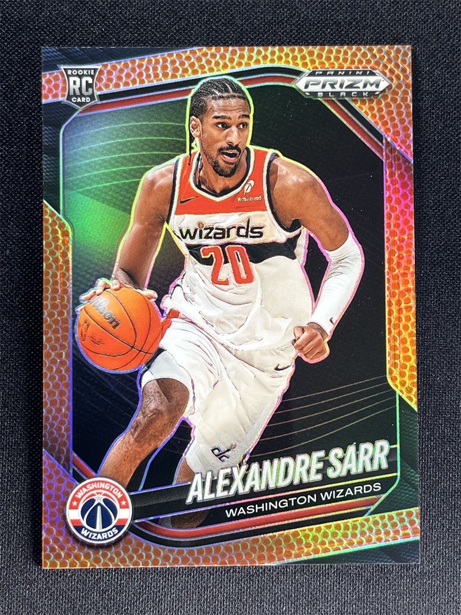 2024-25 Panini Prizm Black Alexandre Sarr #46 Basketball Prizm Rookie RC /225