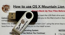 OS X 10.8 Bootable 16GB USB  w/Instructions | Overnight Shipment Available