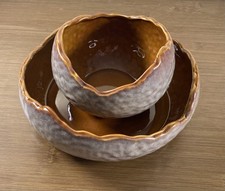 Modern Boho Ceramic Serving Bowl Set