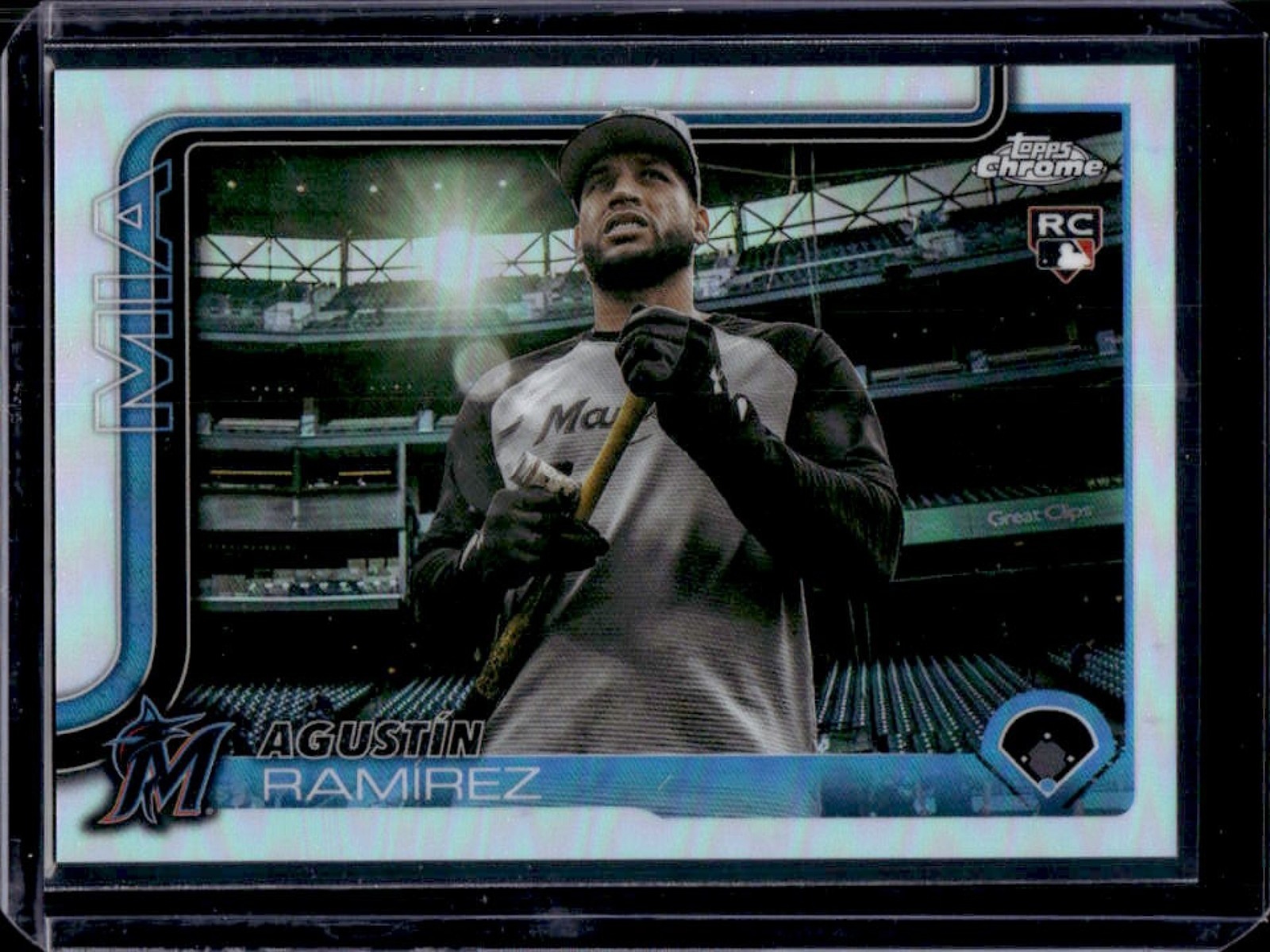 2025 Topps Chrome Update Agustin Ramirez Image Variation RC SSP #USC200 Marlins