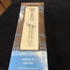 Cross Classic Century Ballpoint Pen Satin Chrome New In Box At0082S-14