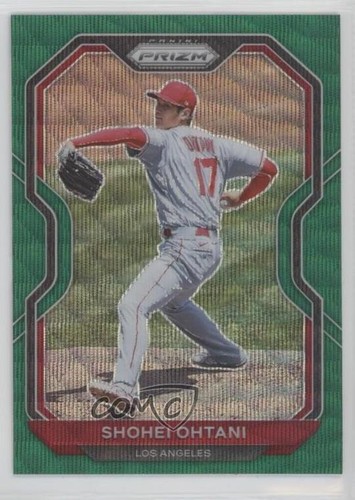 2021 Panini Prizm Tier II Green Wave Prizm Shohei Ohtani #183 0ju0