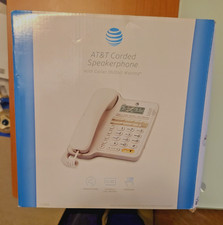 NEW IN THE BOX AT  T CORDED SPEAKER PHONE with CALLER ID  CALL WAITING