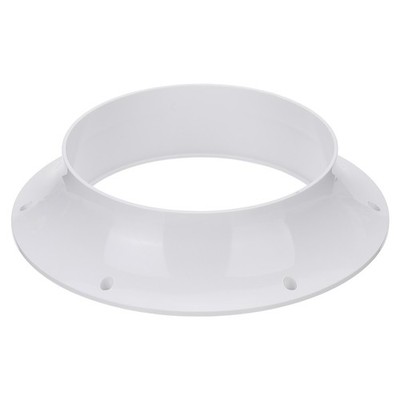 Duct Connector Flange 6'' Round PVC Flange Adapter, White
