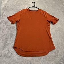 Lululemon Drysense Shirt Mens Large Orange Short Sleeve Better Everyday Training