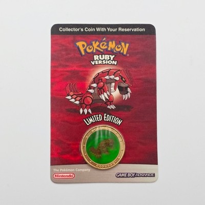 Pokémon Ruby Version Limited Edition Groudon Collector Coin