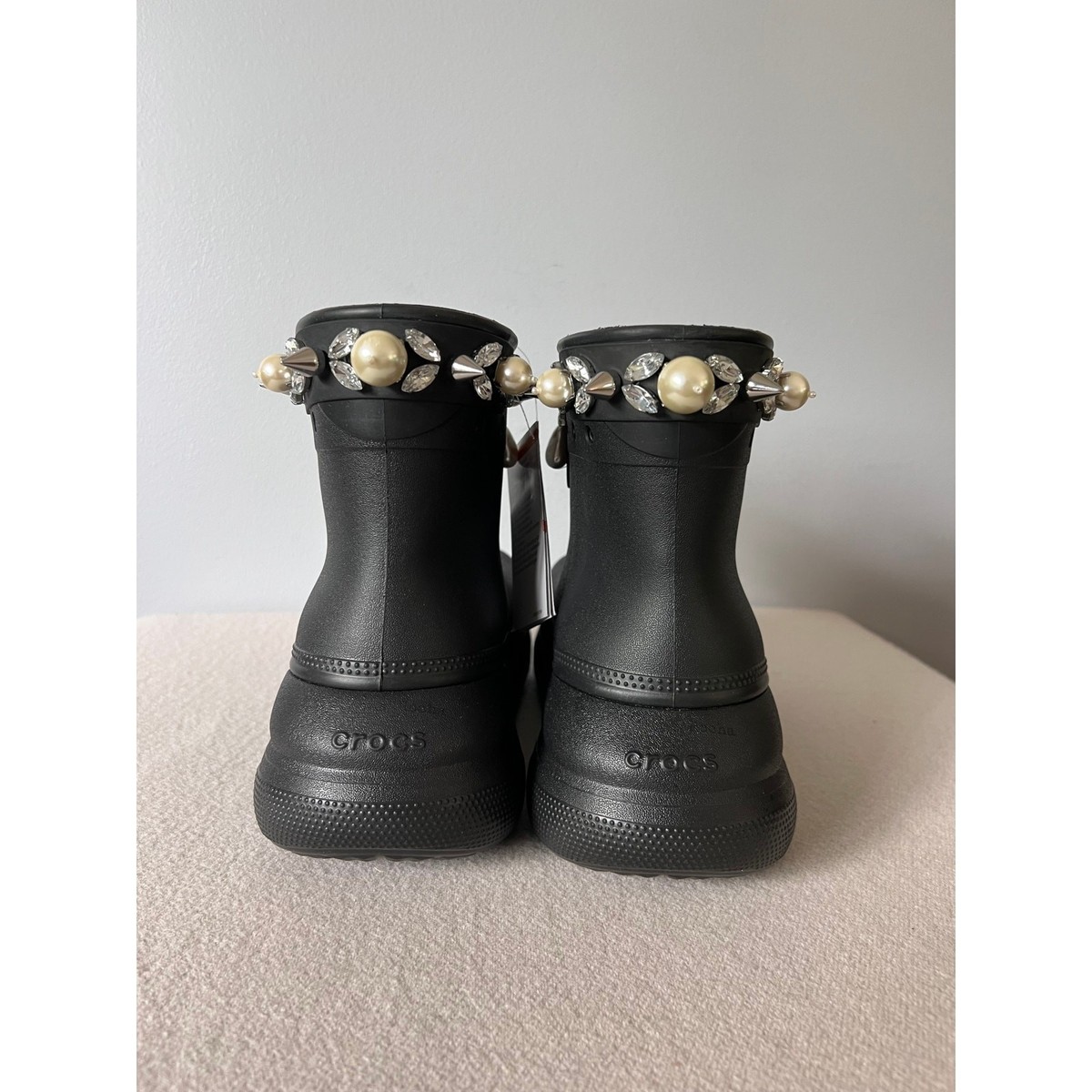 Simone Rocha x Crocs Crush Boots - Size 9 - Black - NEW | eBay
