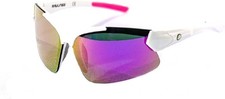 Rawlings Youth Kids Athletic Sunglasses 107 White/Pink Mirrored Lens 10257011QTS