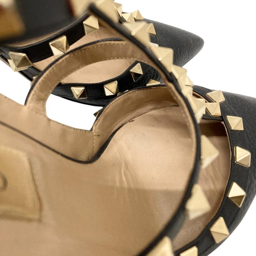 Valentino Garavani Pumps Heel Studded Leather Black EU36/US6 116192c thumbnail 18