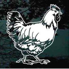 Chicken Decals  Die Cut Vinyl Decal