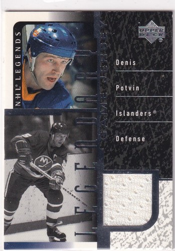 00/01 UD NHL LEGENDS DENIS POTVIN GAME USED JERSEY