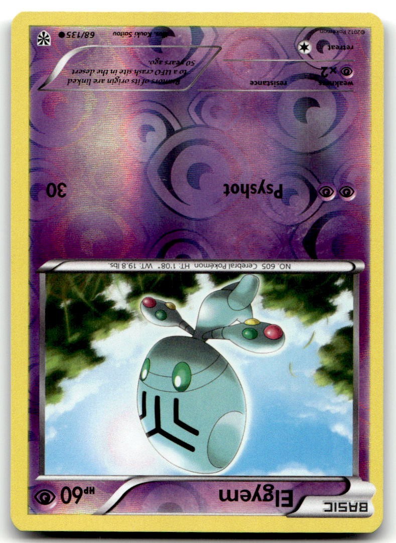 Elgyem - 68/135 - Common - Reverse Holo Near Mint Plasma Storm