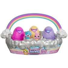 Hatchimals Alive Spring Basket With Self Hatching Eggs And 6 Toy Figures