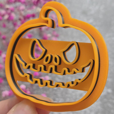 Festlicher Kürbis Halloween Ausstecher & Stempel | Fondant Plätzchen Präger