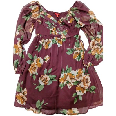 Guess Womens Floral Ellenoir Dress All Season MSRP $59.99