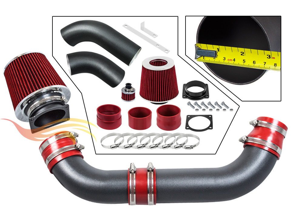 BCP RW RED For 1991-1994 Explorer/Ranger 4.0L OHV V6 Air Intake Kit +Filter