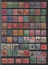 Early USA Issues 2 Pages Over 100 Used Stamps in Good to Fair Condition Good CV