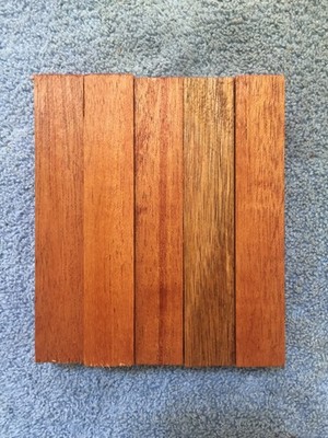 Mahogany Pen Blanks   3/4'' x 3/4'' x 5''  #21